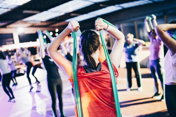 Group of women with confidence training together