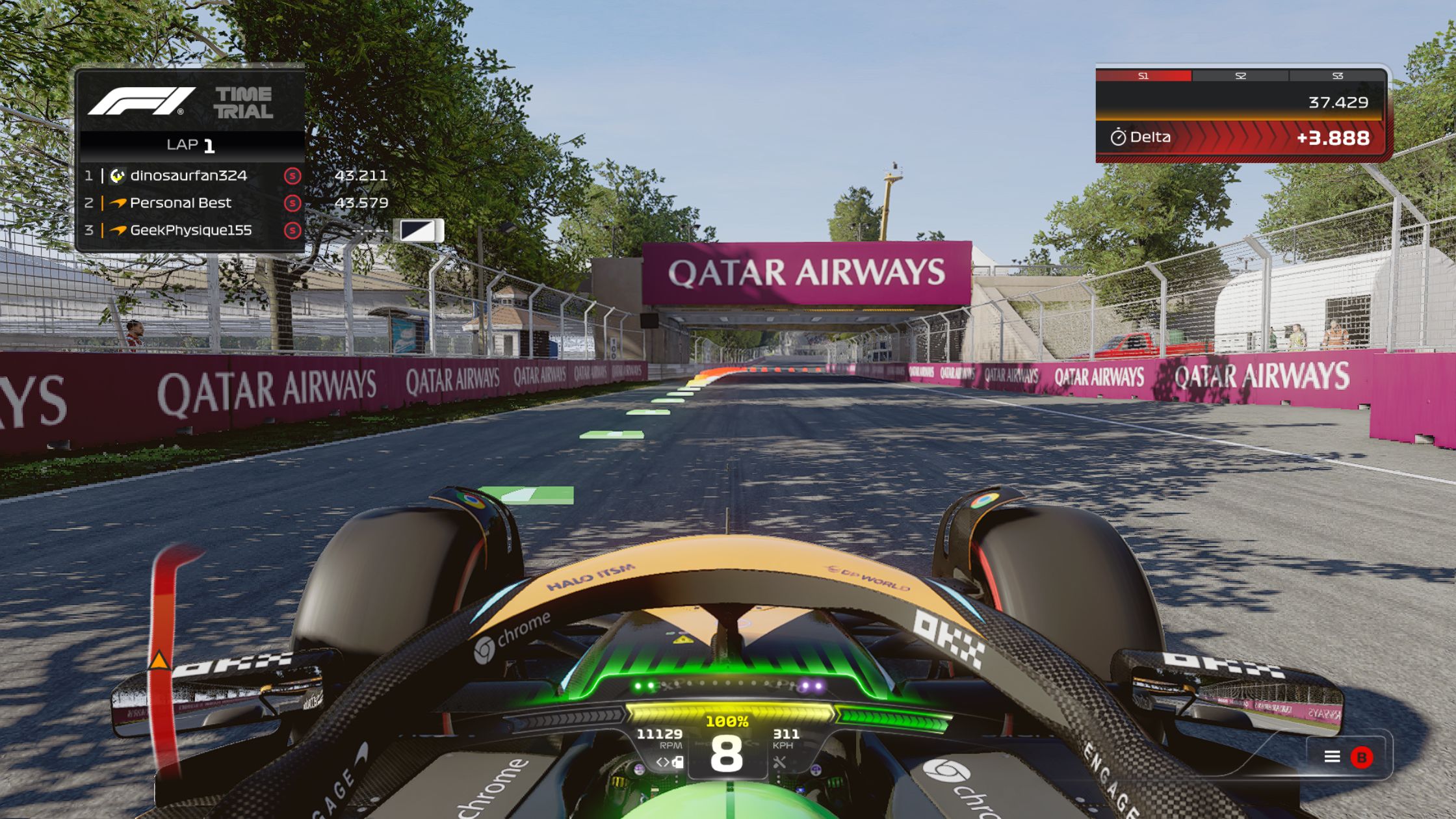 F1 23 Canada Racing line and braking zone